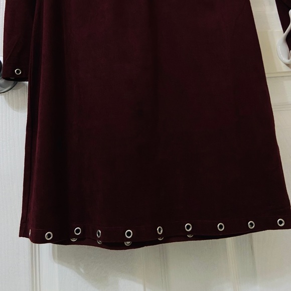 Venus burgundy velvet dress - Picture 4 of 6